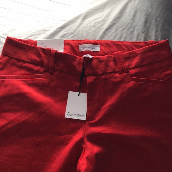 Calvin Klein Red Pants - Picture 2 of 3
